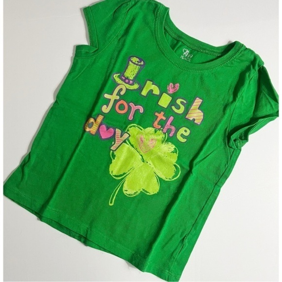 1989 Place • Green Shamrock Kids Tee Shirt St Patrick’s Day - Picture 1 of 5